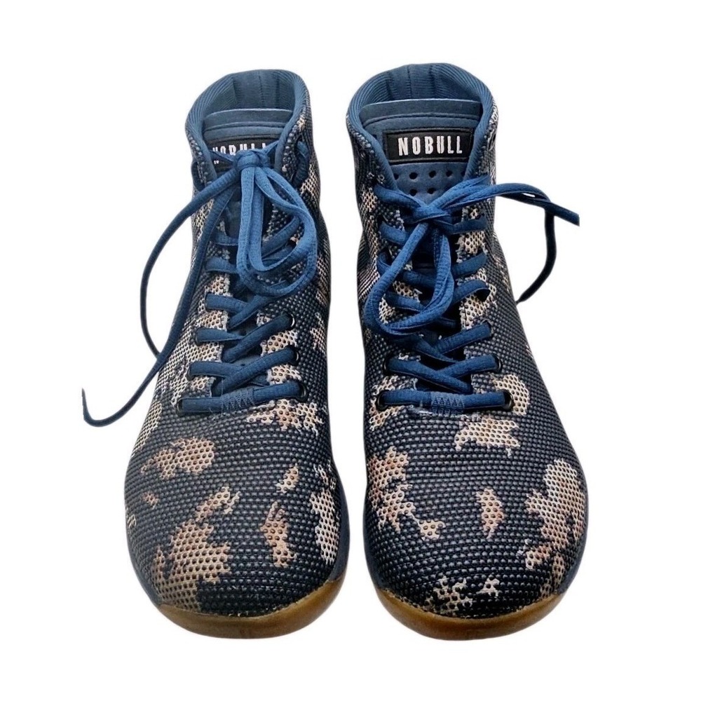 Nobull Dark Floral Gum Soles Project Trainers High Tops Womens‎ Sz 9/Mens Sz 7.5